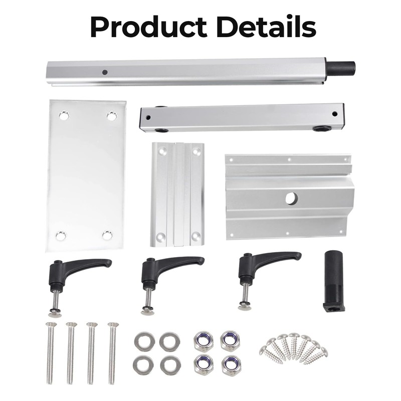 QBselecar Removable Table Leg 360 Degree Rotation Height Adjustable rv
