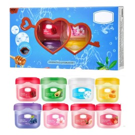 Set De 8 Mascarillas Para Labios, Caja De Regalo, Pintalabio