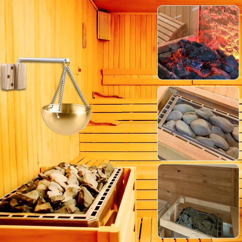 Aroma Bowl Sauna 350 ml Stainless Steel - Sauna Evaporator