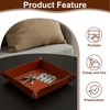 Foldable Leather Key Tray, 22 x 22 cm, Cube Pad