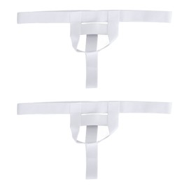 2 Packs Men Thongs Underwear Low Rise Elastic Open Front Low Rise Underwear for Work Sports Party Daily Wear XL 39cm / 15.4in