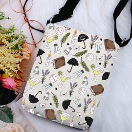 G2TUP Magic Movie Inspired Gift Salt Rosemary Lavender Crossbody Bag Basic Witch Travel Bag Witchy Woman Gift TV Fandom Merch (Salt Rosemary-x)