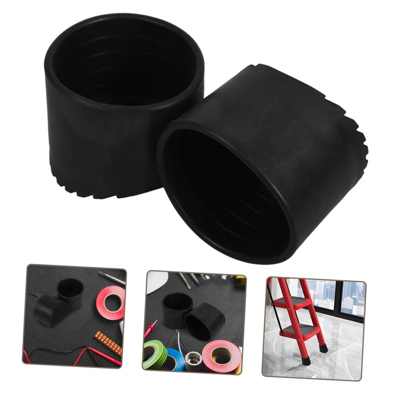 Operitacx 2pcs Slip Rubber Ladder Foot Pads Durable Stabilizer Caps