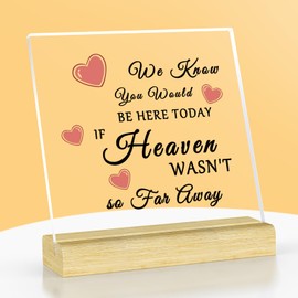 Memorial Wedding Gift Bridal Wedding Memorial Gift Acrylic Plaque with Stand Wedding Day Remembrance Gifts Bridal Shower Gifts for Bride Friend Sister Bachelor Party Gifts Bride to Be Gifts