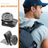 6-Piece Set of Metal Snap Clips for Suspenders, Sewing, Adjustable