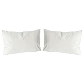 Nicola Spring Rectangle Velvet Pillow - Cream - Pack of 2-60cm x 40cm - Soft Filled Decorative Throw Pillow Scatter Cushion with Pillowcase Cover & Inserts for Bed, Sofa Chairs