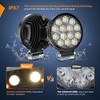 Nilight LED Pods 4Pcs 4.5Inch 42W Round Flood Off Road