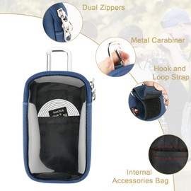 TXEsign - Funda de transporte para reproductor de MP3 y MP4 con ventana transparente, funda de transporte de viaje para visualización táctil de 4 pulgadas, MP3, MP4, bolsa de almacenamiento con