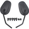 BREDUXSER Universal 8mm 10mm Oval Motorcycle RearView Side Mirrors for