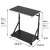 FUSLITE Ergonomic Height Adjustable Computer Tower Stand, 2-Tier CPU Holder