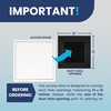 [13.6" x 13.6"Face][12 x 12 Duct Hole] Easy-Access Metal Panel