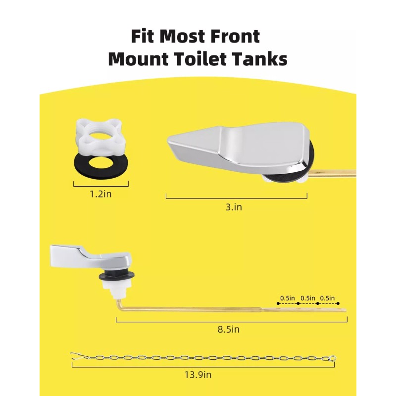 Hibbent Toilet Handle Replacement,Fr