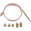 Gas Thermocouple Kit M6x0.75 with Universal Adapter Nuts Replacement 900mm