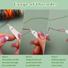 40 Pcs Large Eye Hand Sewing Needles Set Long Sewing