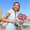 British Flag, British Flag, British Flag, Hand Wave Small Flags