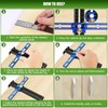 Poiyham Cabinet Hardware Handle Jig, Adjustable Cabinet Hole Drilling Template