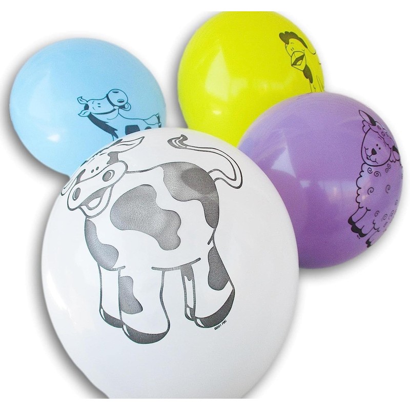 Farm Animal Balloons - 10 Pack - 11 Inch