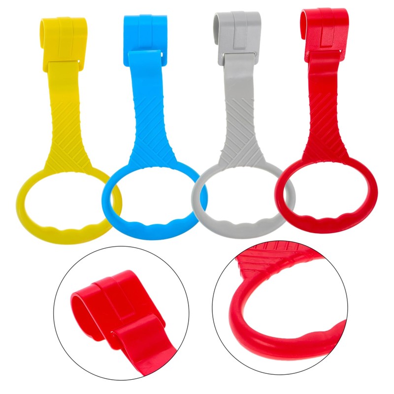 WOONEKY Infant Crib Pull Rings Set Baby Toddler Pull Up