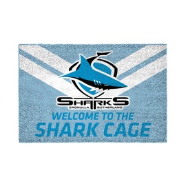 Cronulla Sharks NRL Rugby Door Mat Doormat