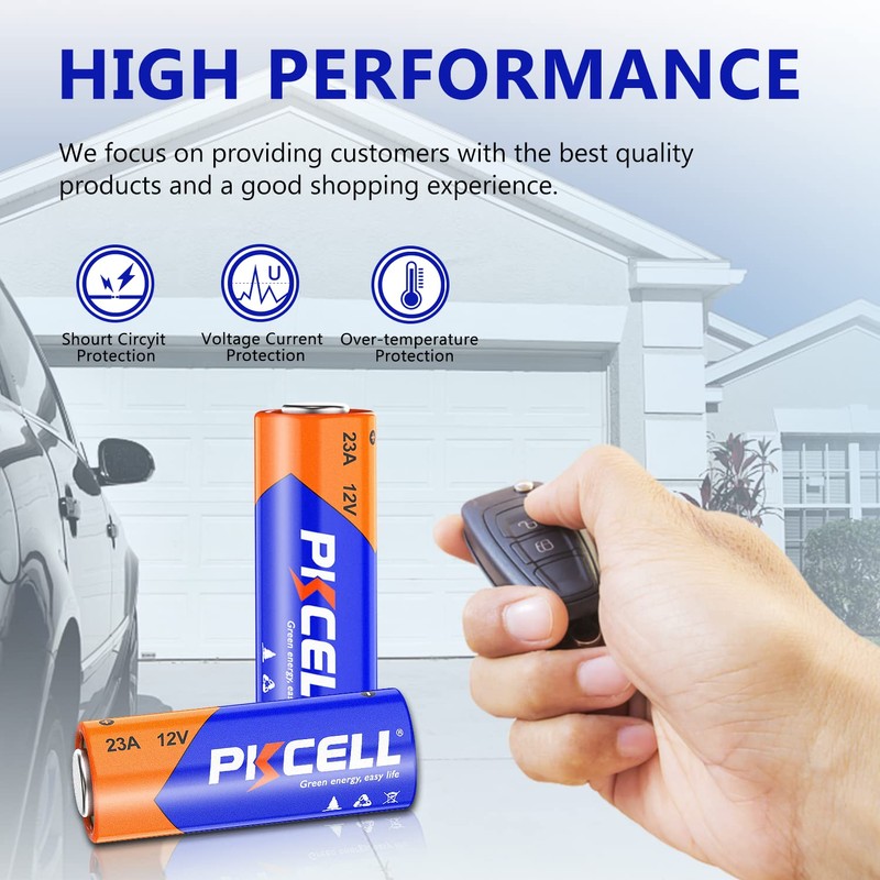 PKECLL 23A 12 Volt Battery, 15 Pack A23 Battery for
