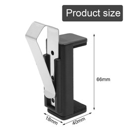 DHWEKU Garage Door Opener Clip, Universal Holder for Remote Control, Adjustable Visor Clip for Cars, Compatible with Most Car Remote Control Holders (45-67 mm), Pack of 1