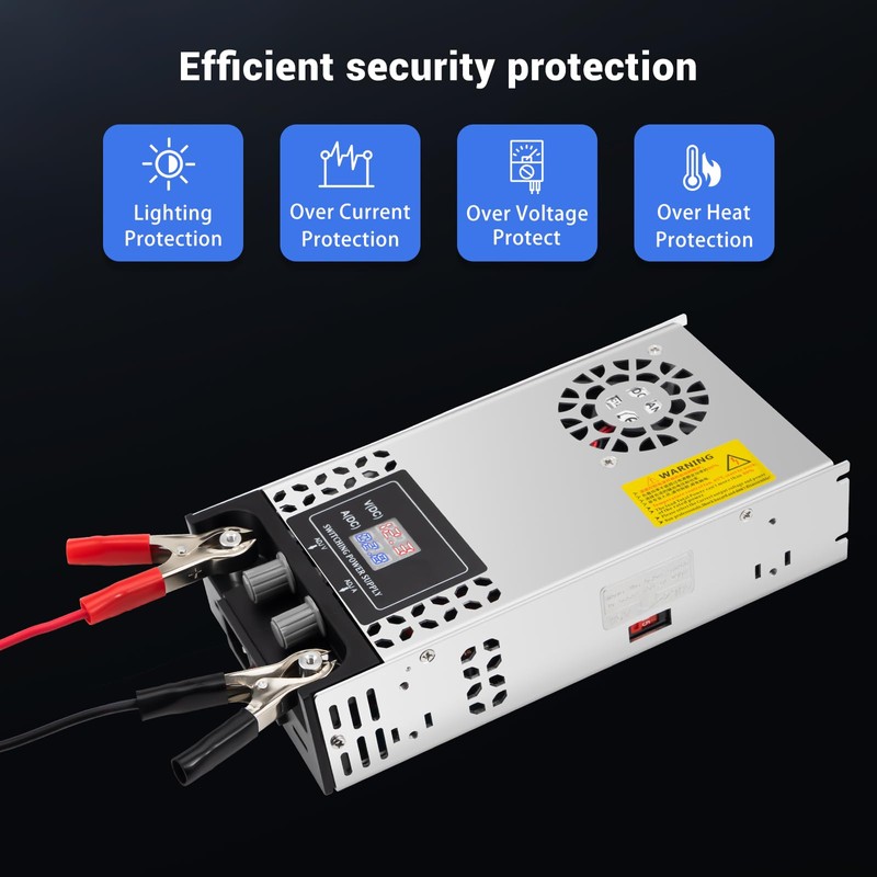Yaheeda Adjustable Power Supply with LED Display - AC110V/220V to