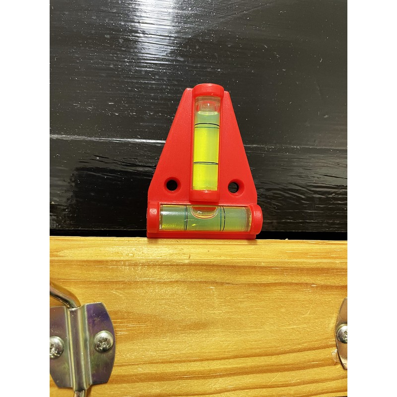 SoSupplies Mini Red Spirit Level 2 Way Mini Caravan Levelling