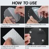 12 Pcs Scalloped Acrylic Coasters for Drinks Clear Coaster with