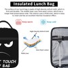 NKHFNBIO Don't Touch My Bag Funny Insulated Lunch Box with