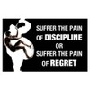 PAIN DISCIPLINE quote motivational poster 24X36 work out INSPIRATIONAL