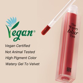 MERZY The Watery Blur Velvet Tint | 100% Vegan, High Pigment Color, Longwear, Not Animal Tested | #04 BURNT SCENERY, 0.13 fl oz