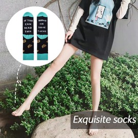 Fuzzy Taco Socks for Adults Teens Taco Lover Gifts for Women Men Freinds If You Can Read This Socks for Boys Girls Sister Brother Birthday Presents for Granddaughter Grandson Taco Lovers Gift Ideas