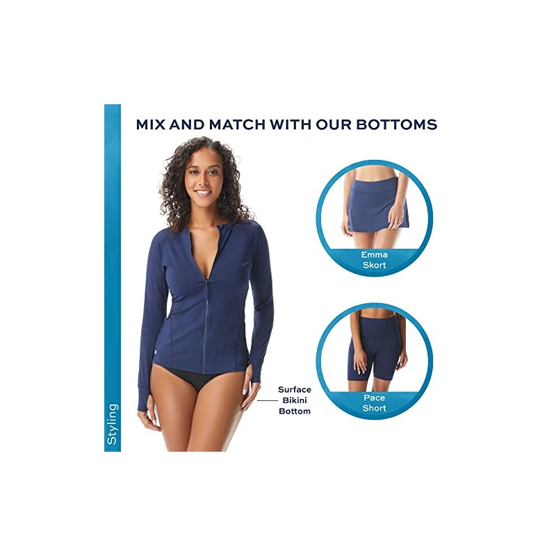 Long Sleeve Rash Guard — 50+ UPF Beach Cover Up