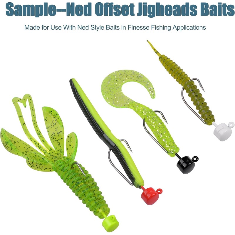 Fishing Jig Heads Ned Rig Hooks Finesse Mushroom Jig Heads
