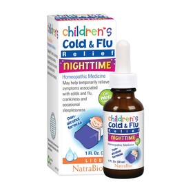 Natrabio Children's Cold & Flu Relief Nighttime, 1 Fluid Ounce