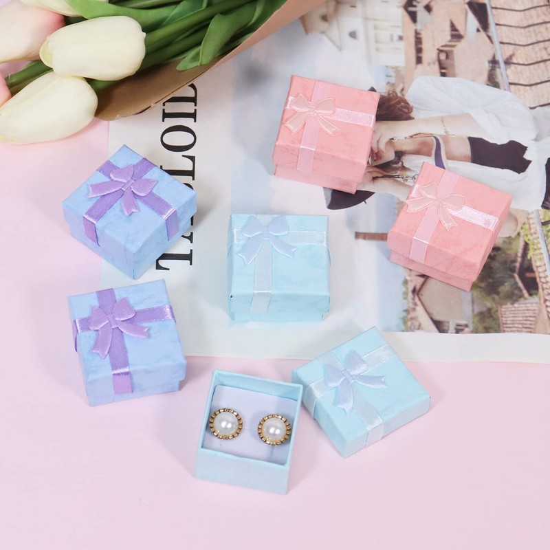 Nideen 15 Pack Jewellery Gift Boxes Bulk, Assorted Size Small