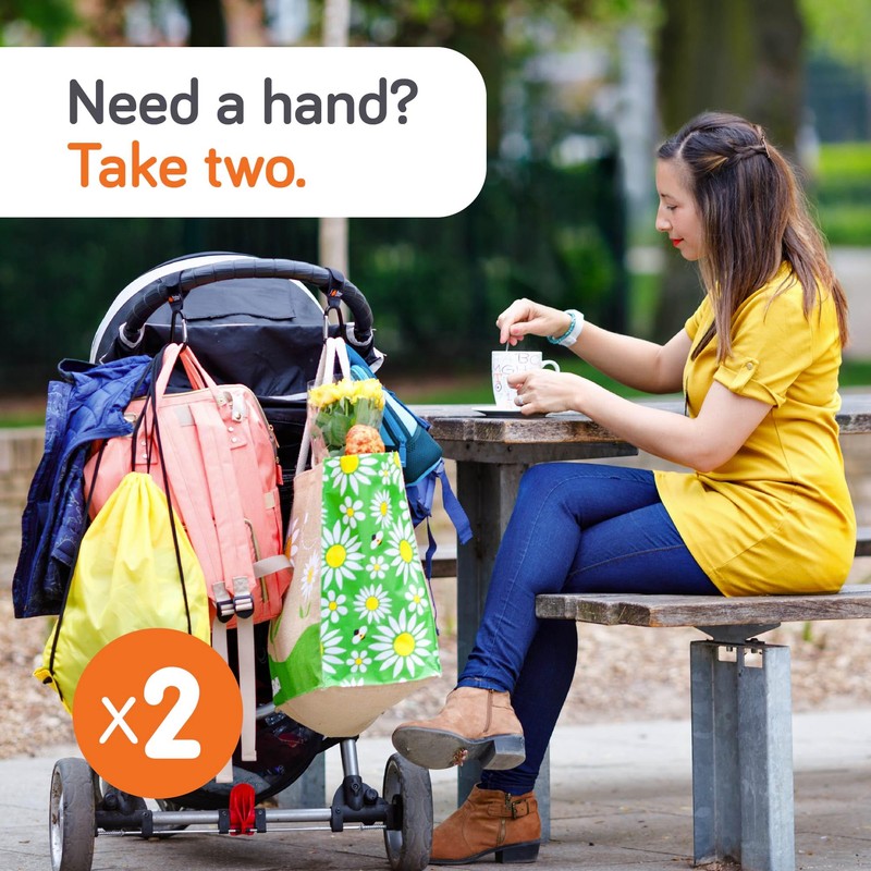 Baby Uma Stroller Hooks for Bags (2 Pack) - Universal