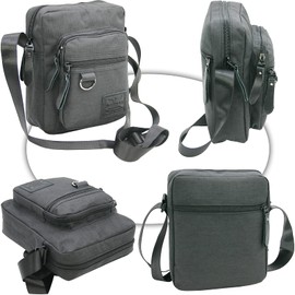 J.Jones Men's Shoulder Bag - Shoulder Bag for Men - Crossover Bag, black