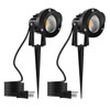 Romwish 120V LED Landscape Spotlights, 10W Outdoor Spotlights for Yard,
