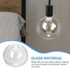 HOMSFOU Clear Glass Globe - 100mm Ball Lamp Shade Replacement