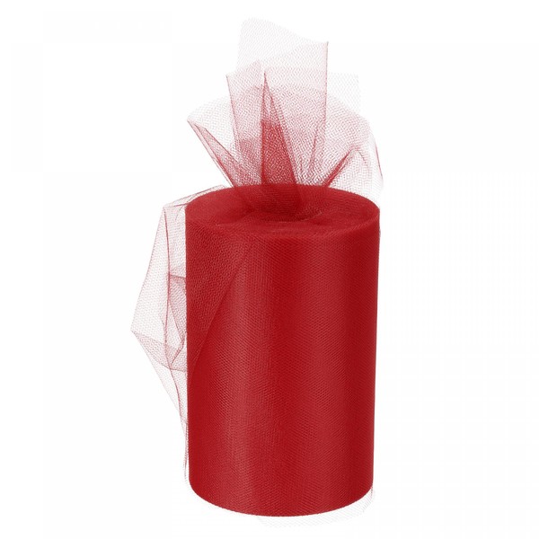 sourcing map 6 Inch 100 Yards Tulle Ribbon Rolls Pastel