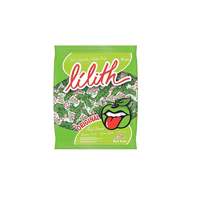 LILITH Bala Original Maca Verde 600 grs./ Chewy Candy Green