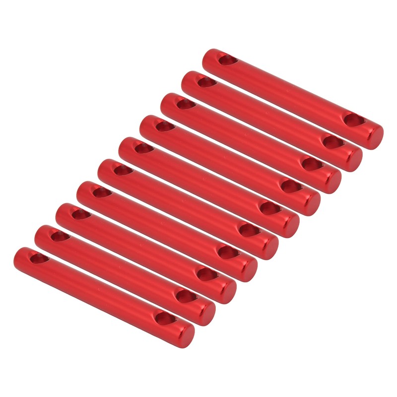 10 Pcs Aluminum Alloy Dual Holes Tent Line Stopper Cord