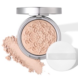 UCANBE Set & Prime Pressed Setting Powder – Lightweight Foundation Coverage & Oil Control, Hydrating | Long-Lasting | Alcohol-Free | Paraben-Free | Smooth Matte Finish (Light)