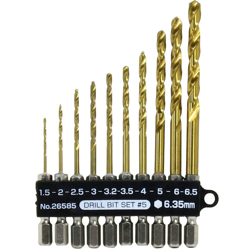 KONYO SUN UP Drill Bit Set, Set of 10, Thick