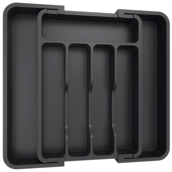 Lifewit Silverware Drawer Organizer, Expandable BPA Free Utensil Tray for