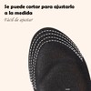 Par De Plantillas Para Zapatos Memory Espuma Antifatiga Ajustable talla