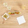 Restaurantware Swerve 6 Ounce Olive Plate 1 Curved Olive Tray
