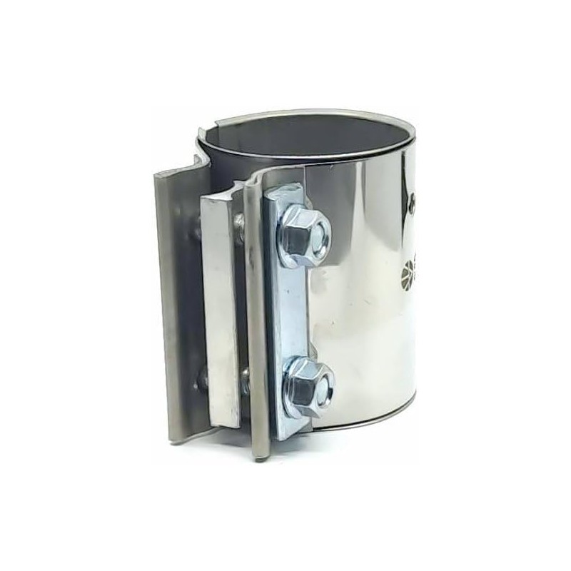 Double Clamp Stainless Steel Exhaust Clamp Pipe Connector Diameter 45
