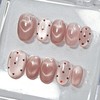 Lovely Heart Magnet Handmade Nail Tips - Short Oval /